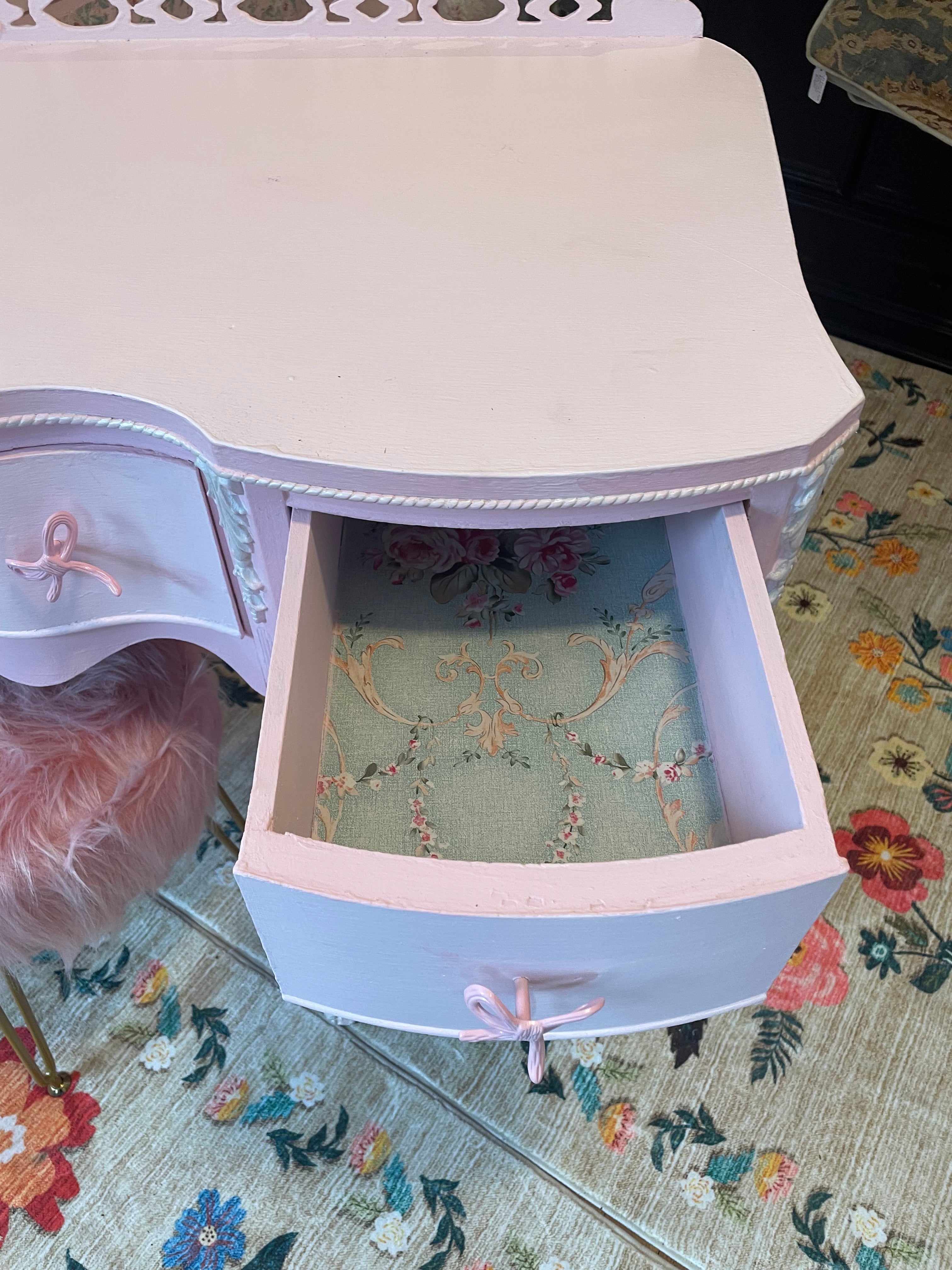 Pink Vintage Vanity