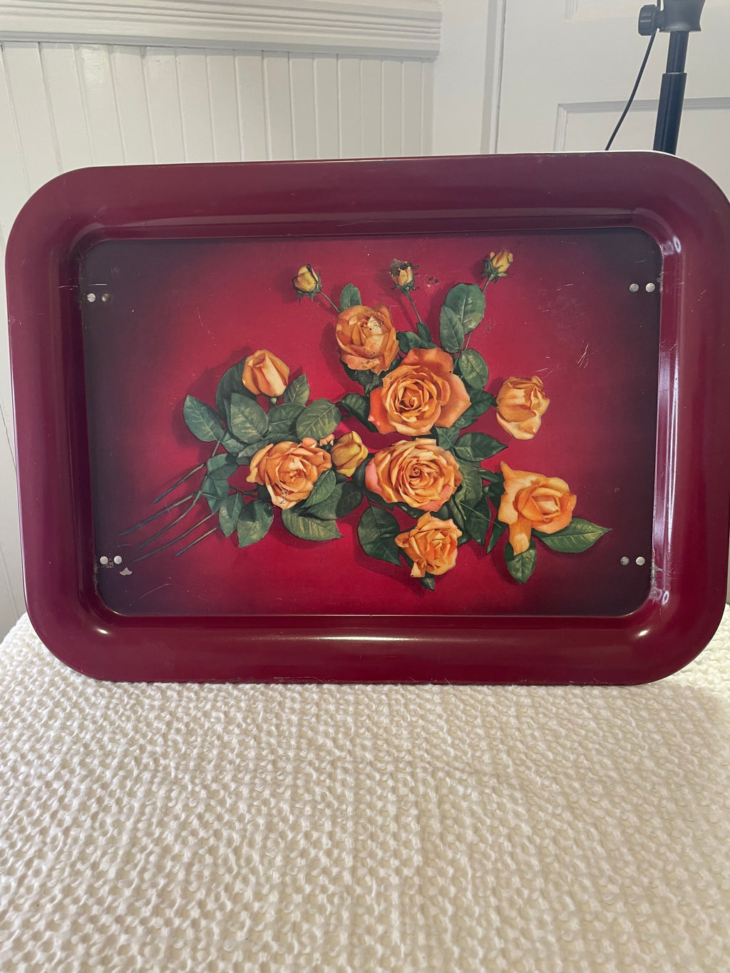 Vintage Mid-Century Metal Folding Lap Tray