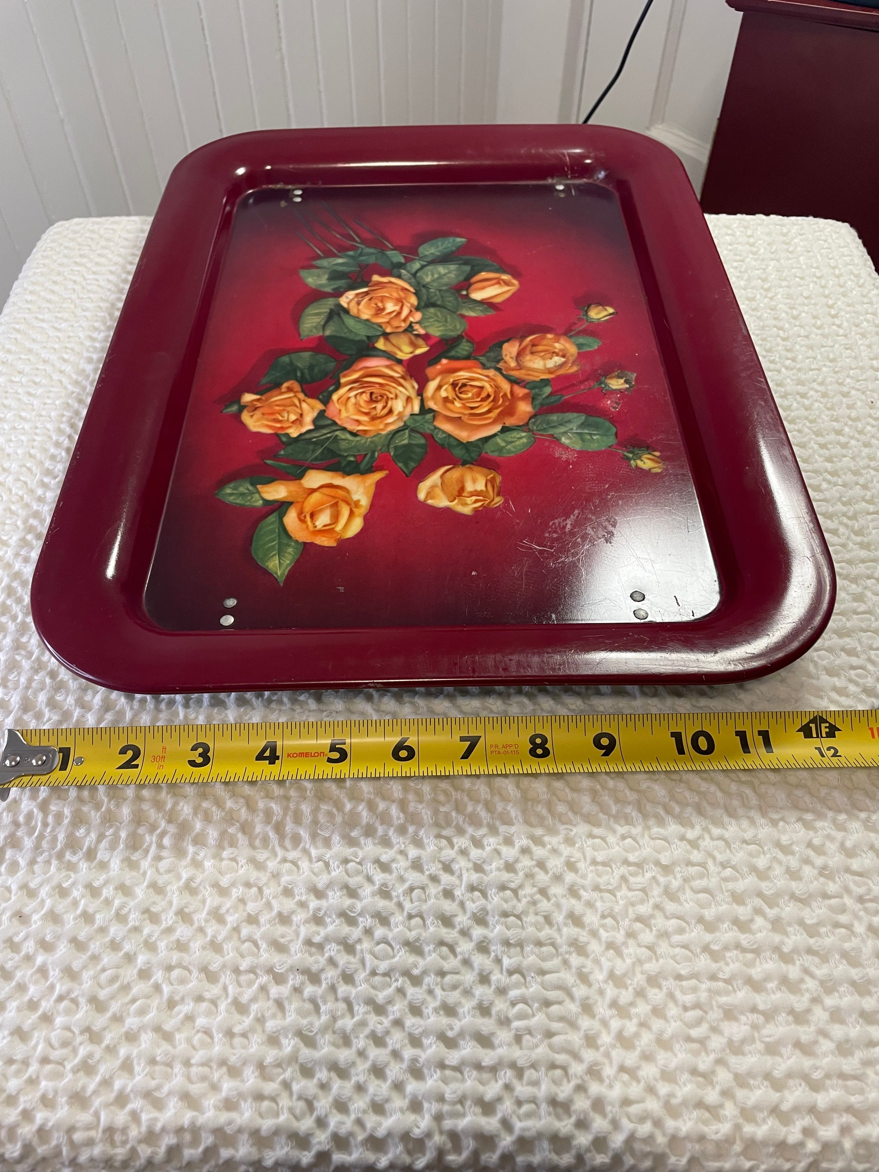Vintage Mid-Century Metal Folding Lap Tray