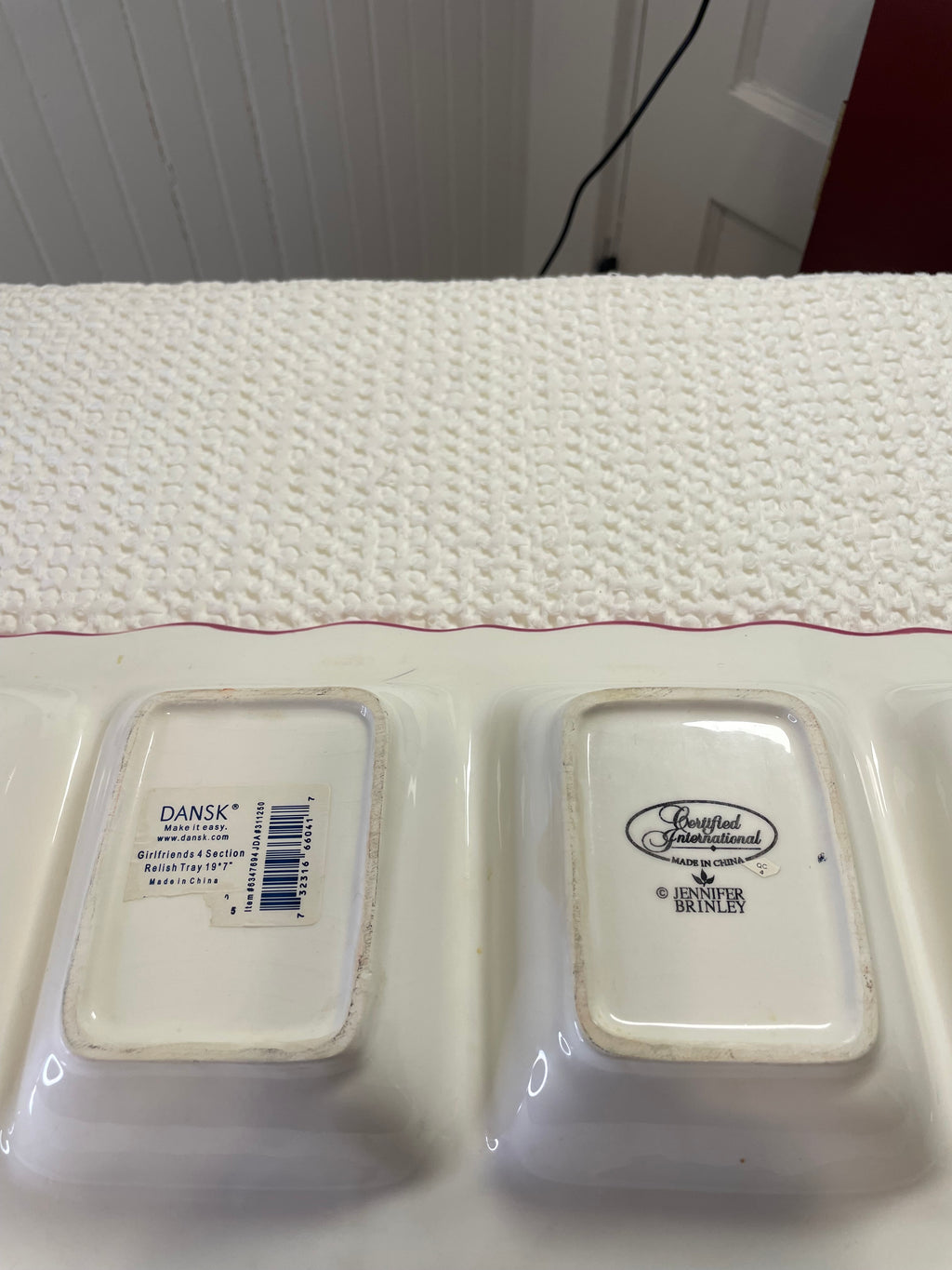 Certified International "Girlfriends" Ceramic Relish Tray