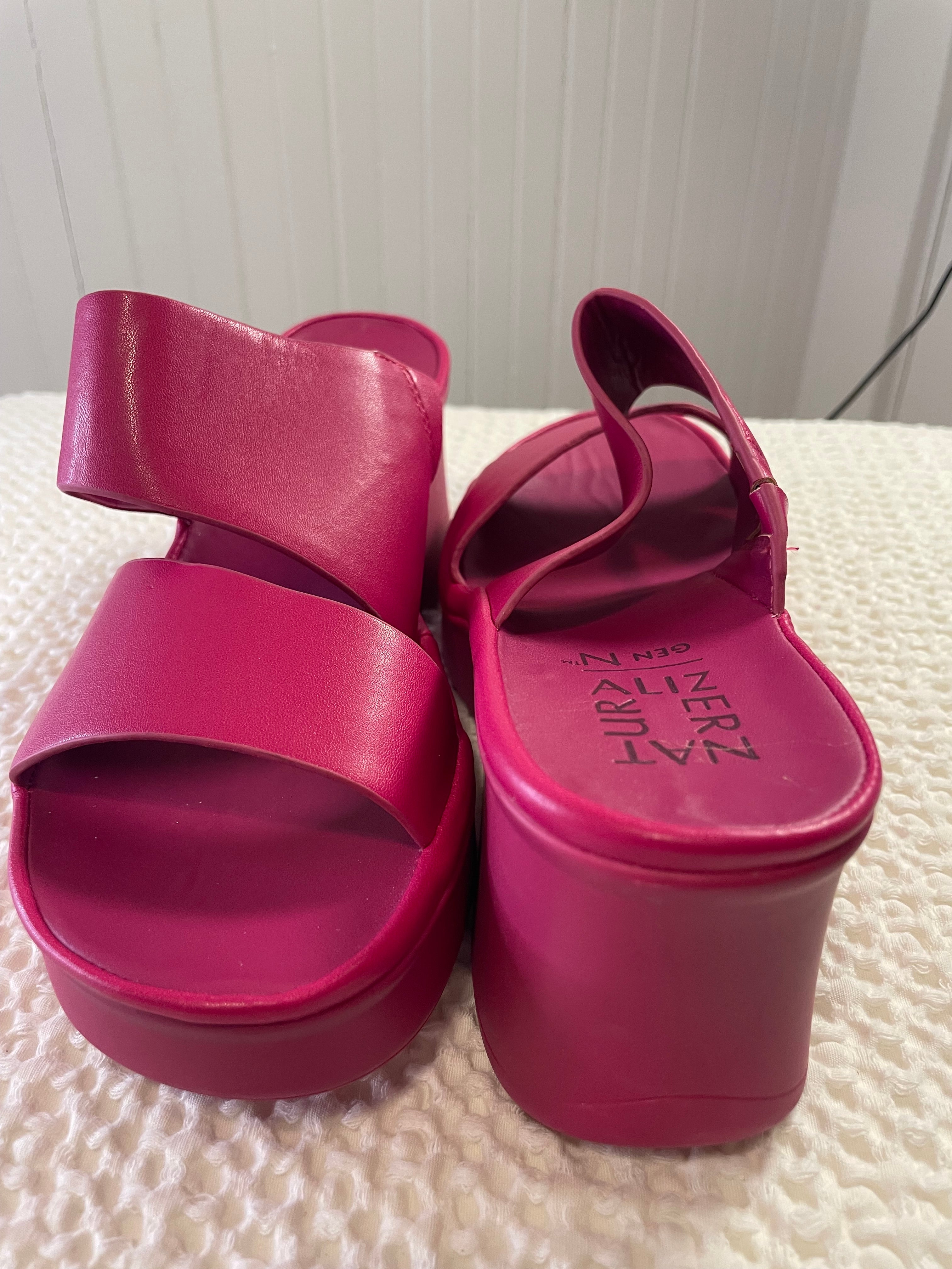 Naturalizer Gen N Rally Platform Sandals - Crushed Berry