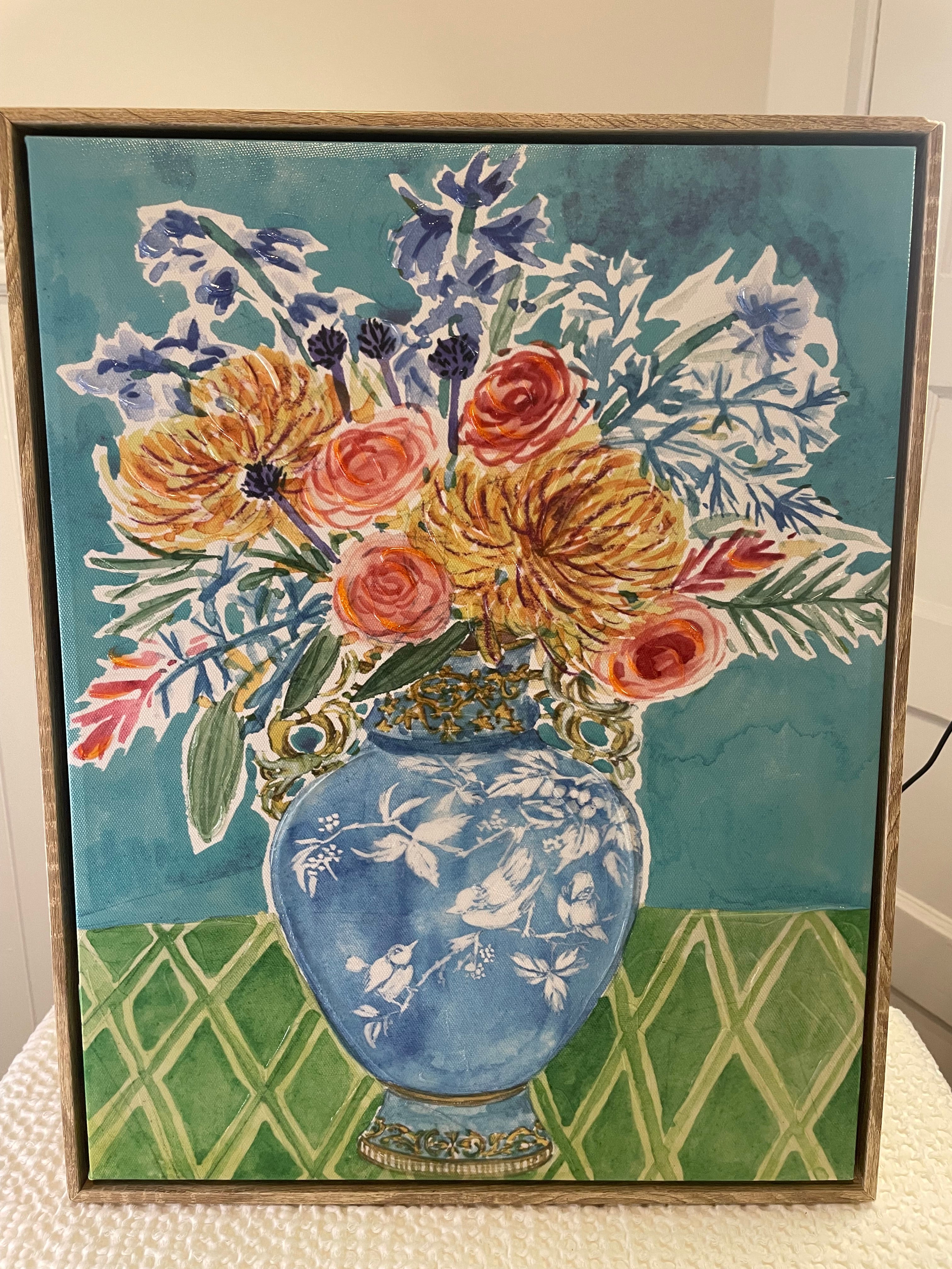 "Morning Break IV" Framed Canvas Wall Art by Melissa Wang