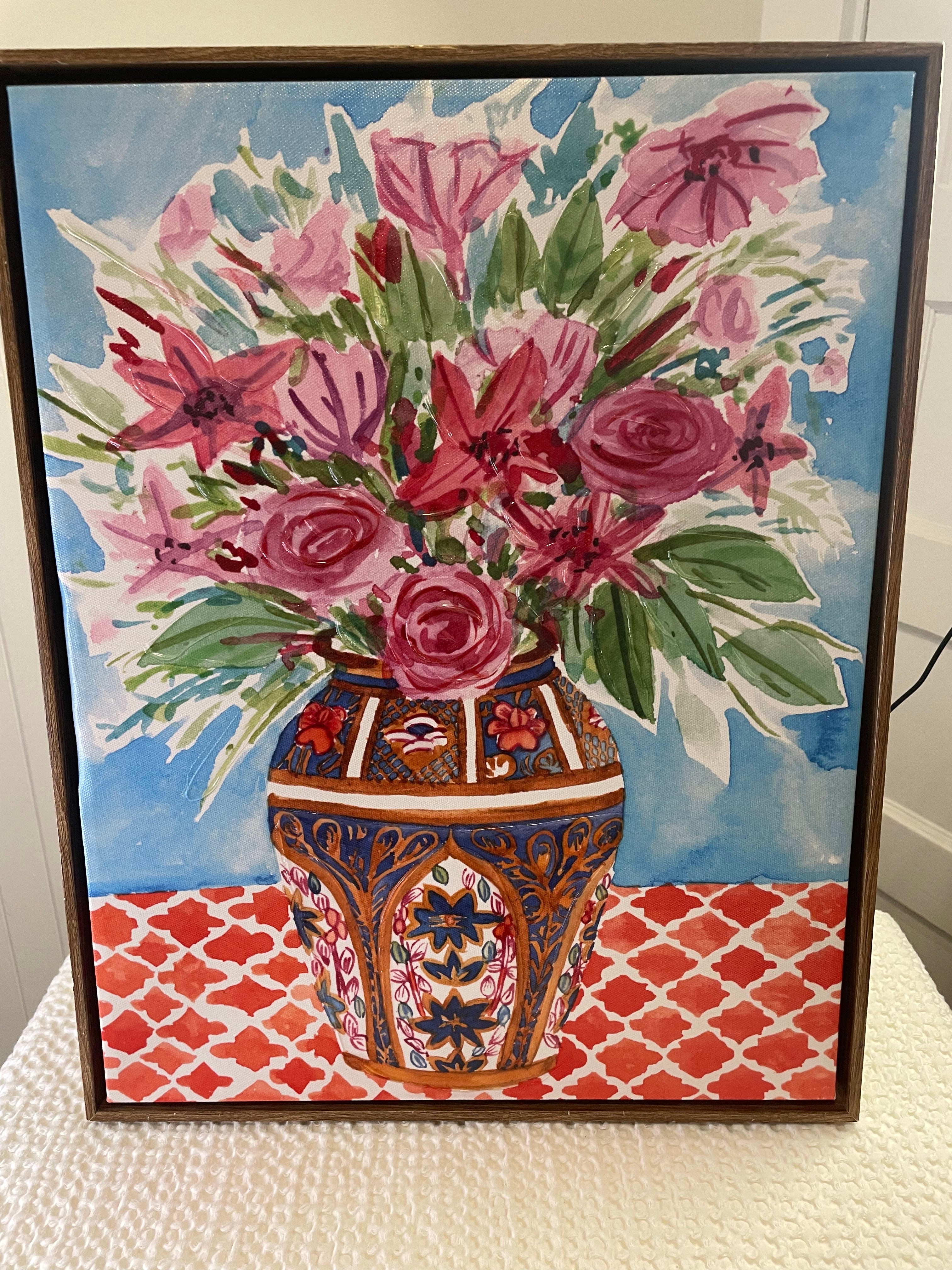 "Morning Break III" Framed Canvas Art by Melissa Wang