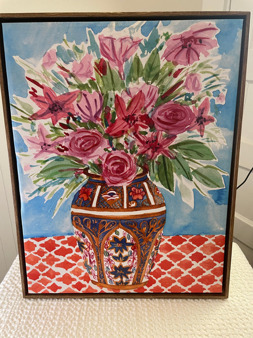 "Morning Break III" Framed Canvas Art by Melissa Wang