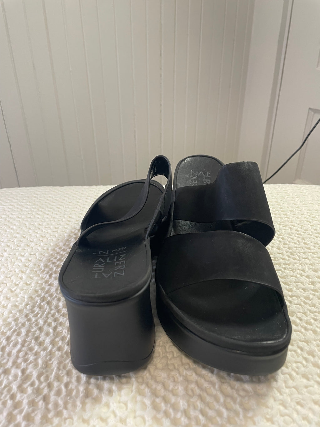 Naturalizer Gen N Rally Platform Sandals – Black (New Without Box)