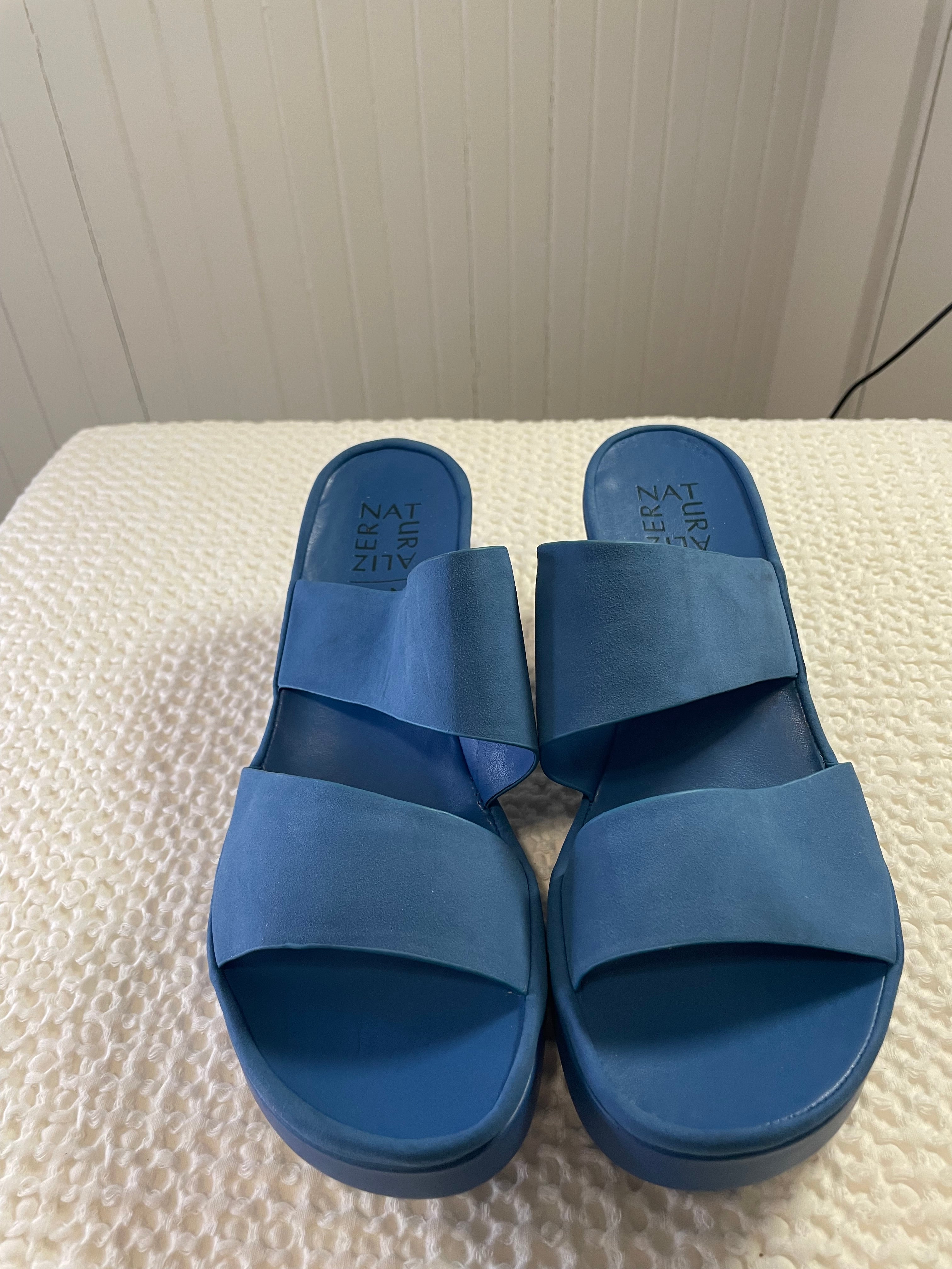 Naturalizer Gen N Rally Platform Sandals – Bluewave (New Without Box)