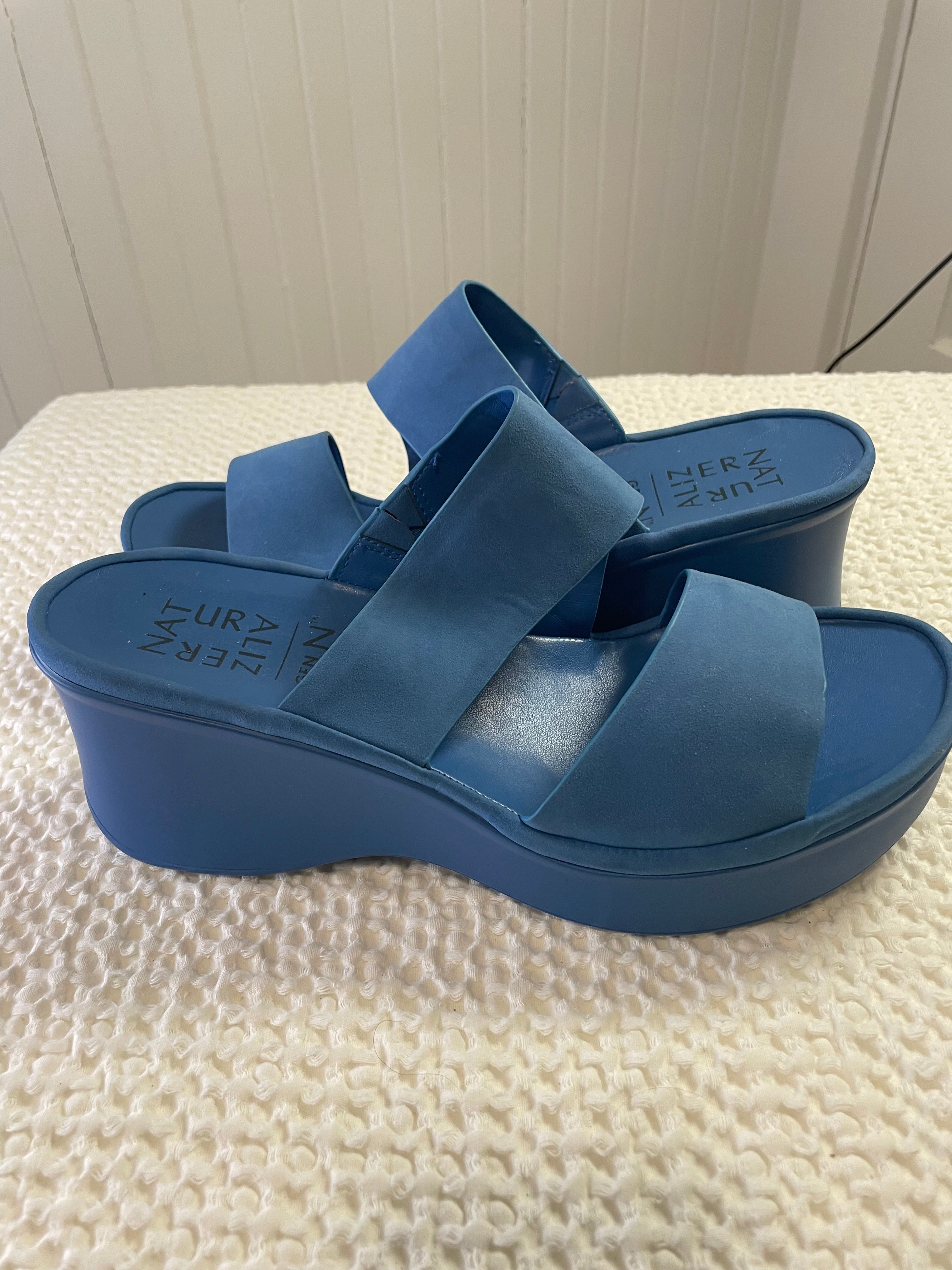 Naturalizer Gen N Rally Platform Sandals – Bluewave (New Without Box)