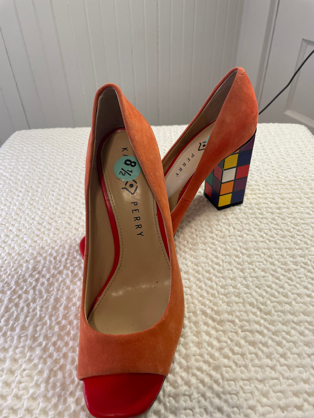 Katy Perry "The Caitlin" Rubik's Cube Block Heel Pumps