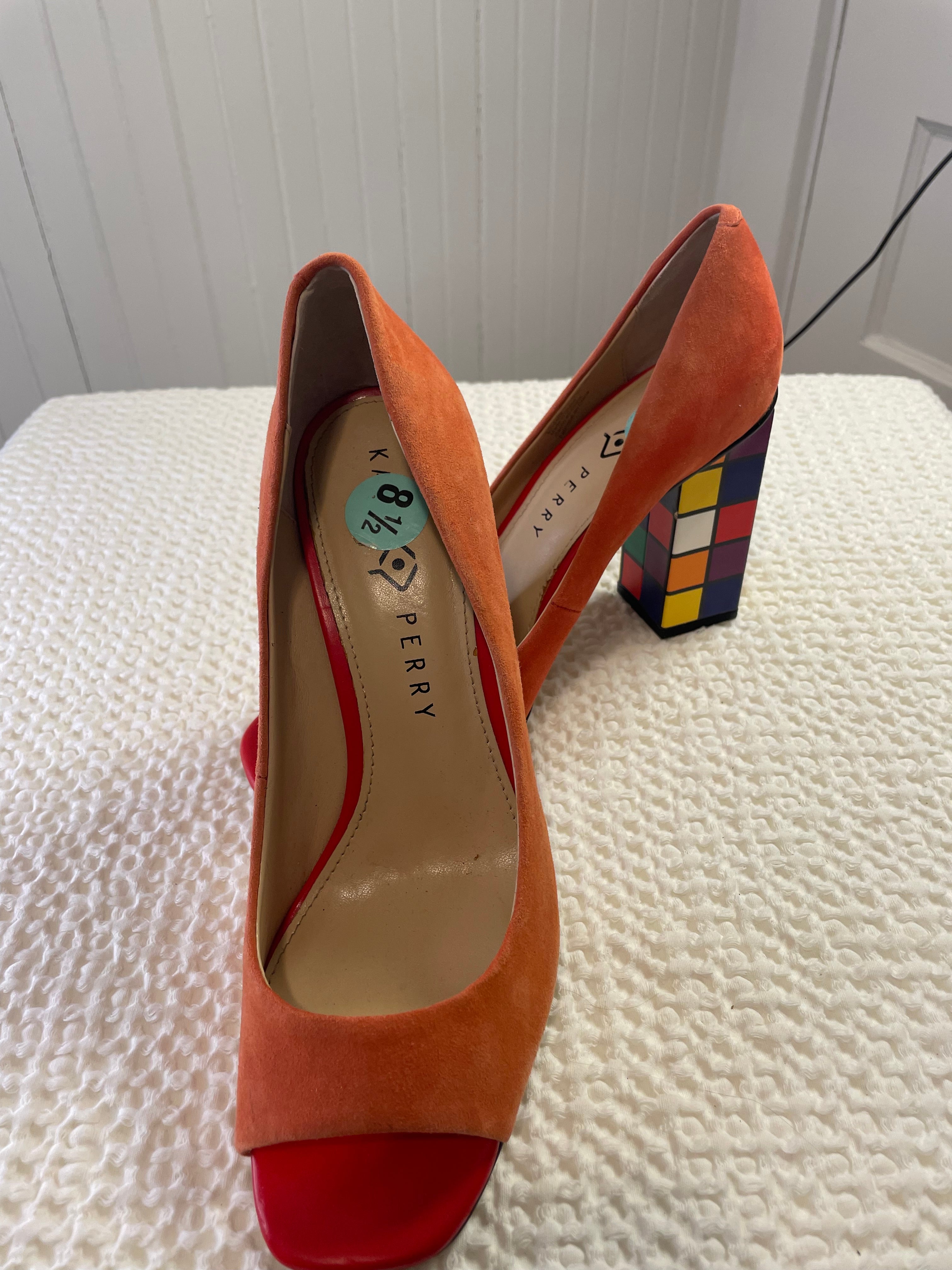 Katy Perry "The Caitlin" Rubik's Cube Block Heel Pumps