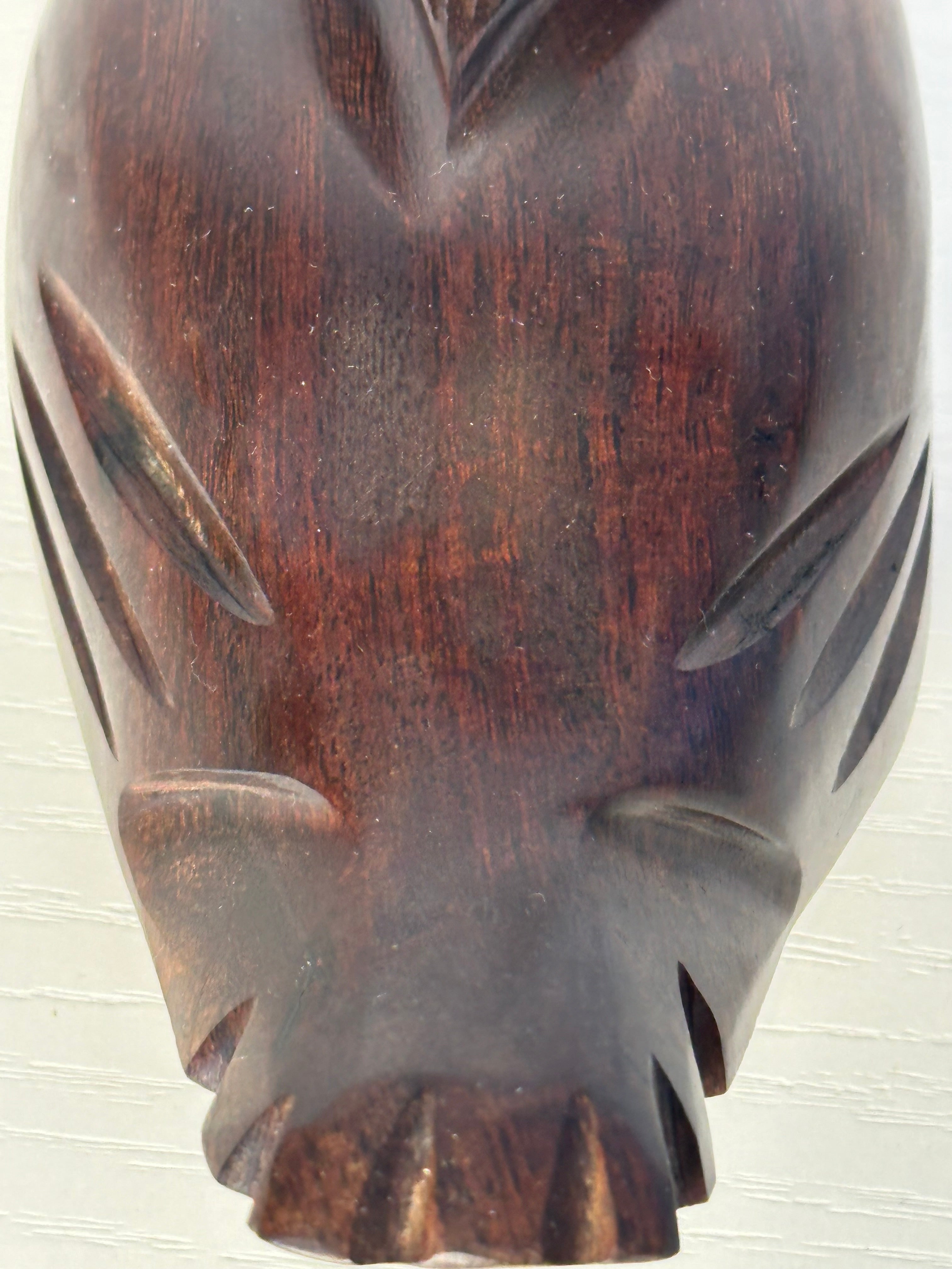 Vintage Hand-Carved Ironwood Duck Decoy – Hand-Polished Mid-Century Rustic Decor
