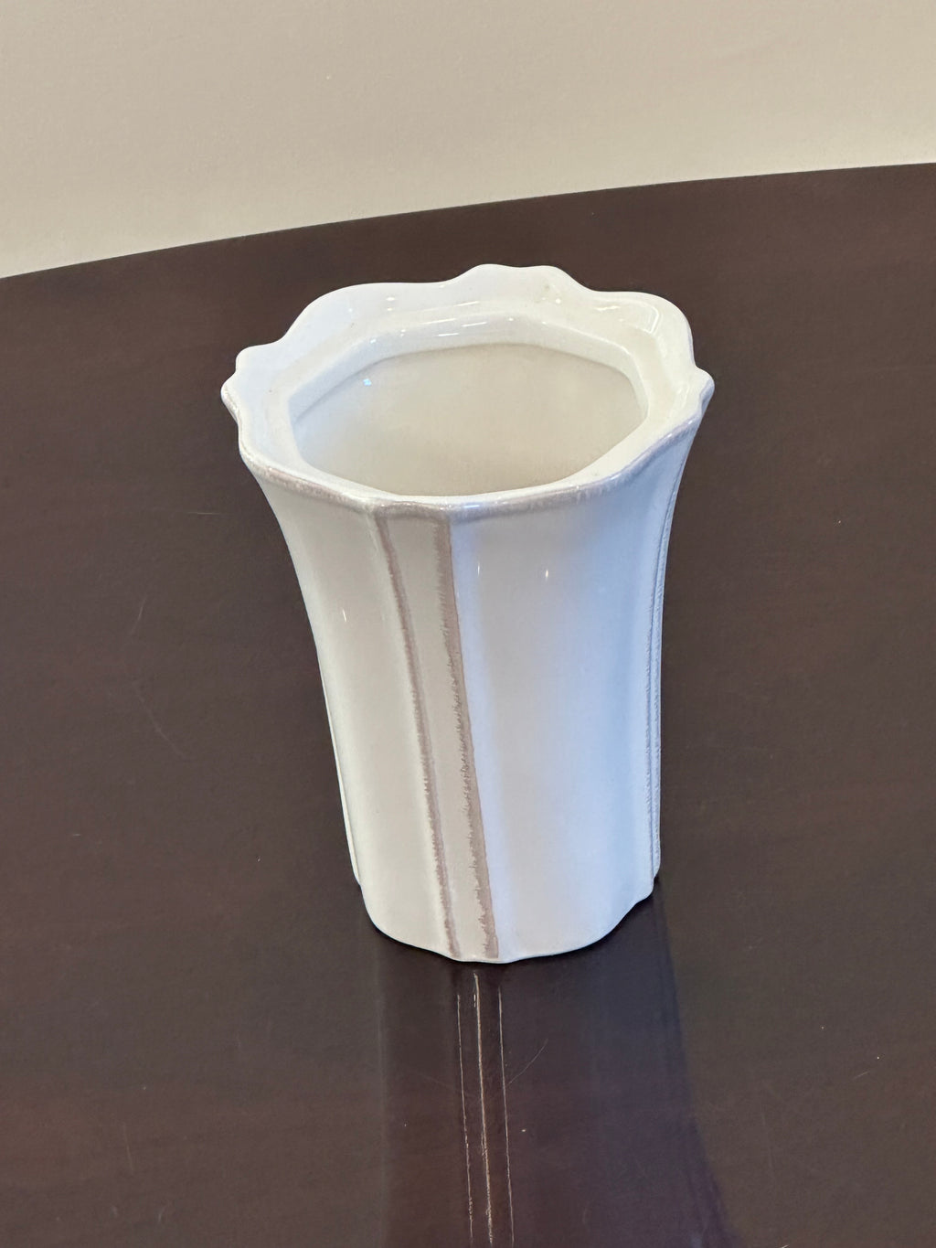 White Vintage Look Vase