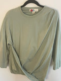 Free People (FP) Beach Side Cinched Long Sleeve Crew