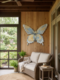 Hand-painted butterfly wall art sculpture